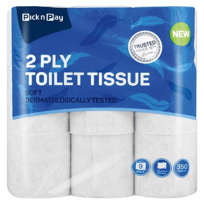 Baby Soft 2-Ply White Soft Toilet Paper 9-Pack