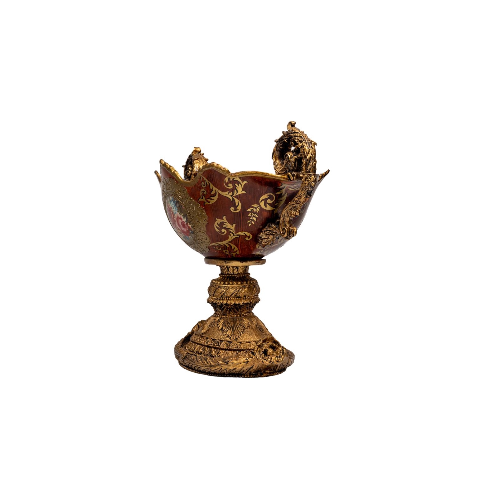  Royal Glided Floral Centerpiece Bowl thumbnail 2