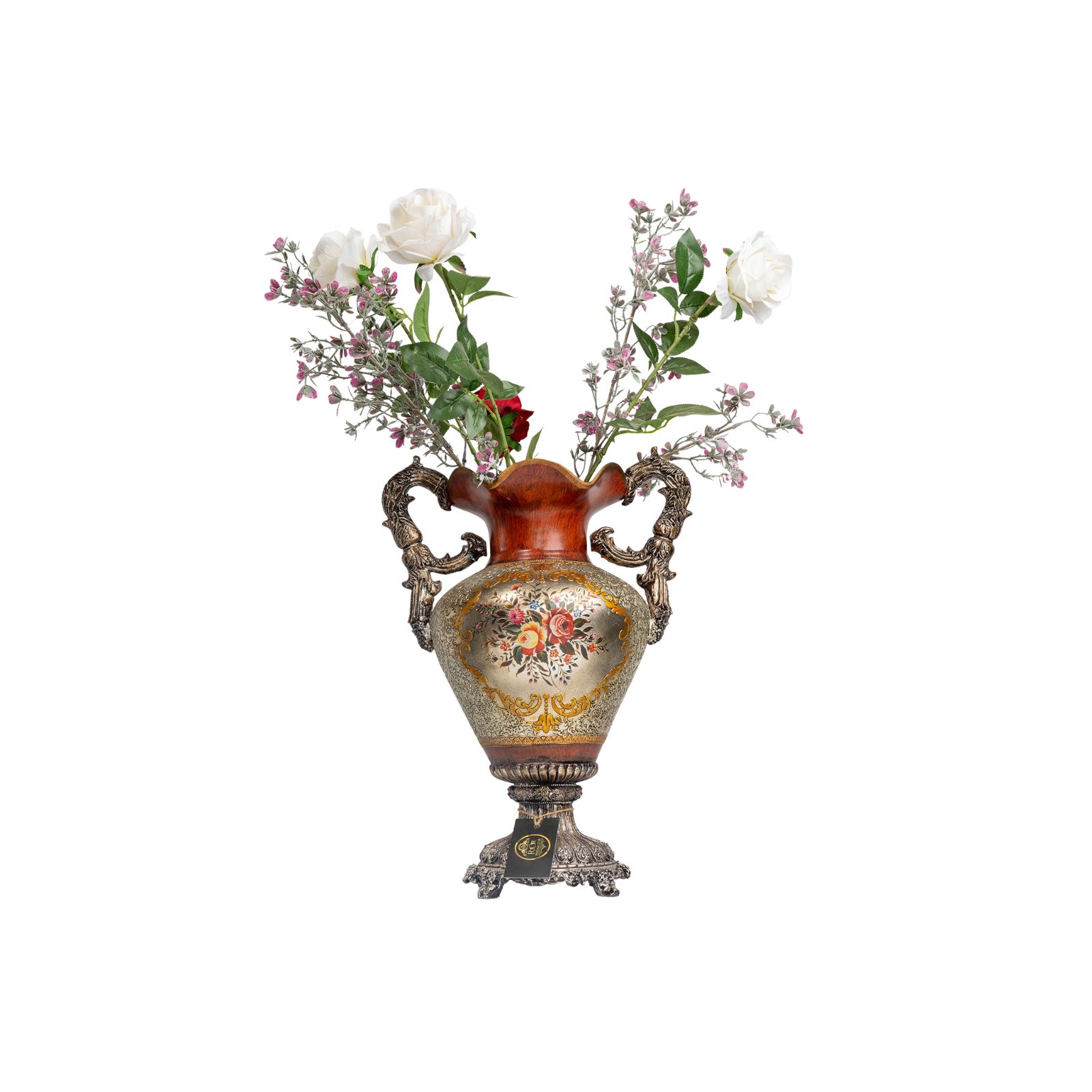 Royal Heritage Floral Amphora Vase