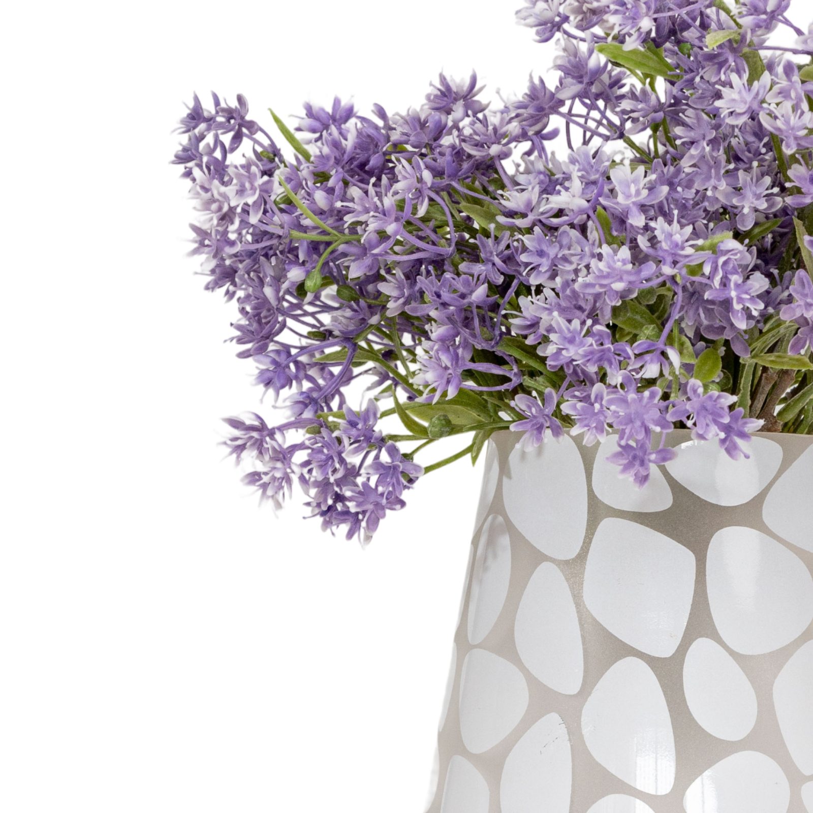 Giraffe-Patterned Tapered Ceramic Vase thumbnail 2