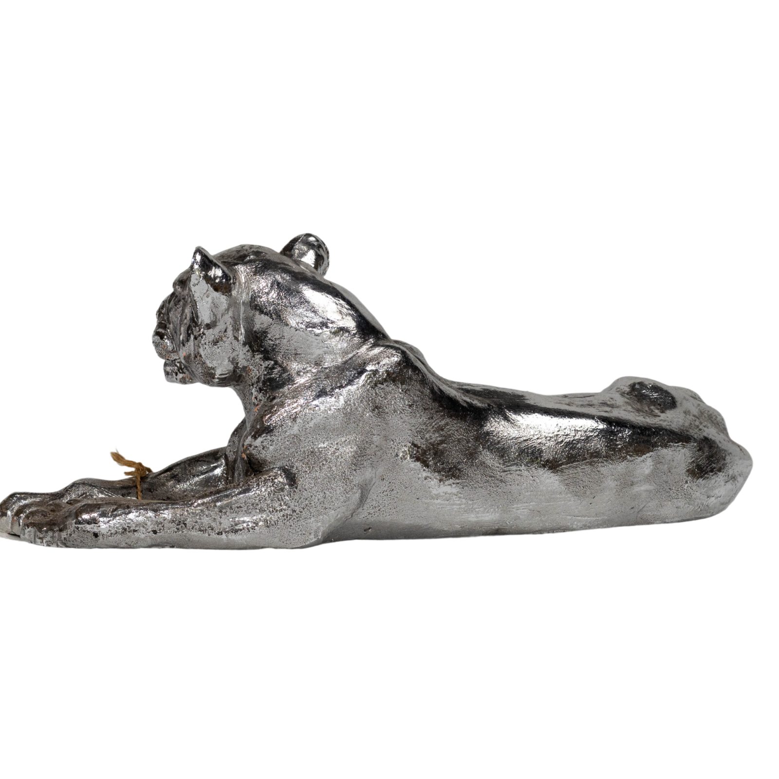 Silver Majestic Lioness Sculpture thumbnail 4