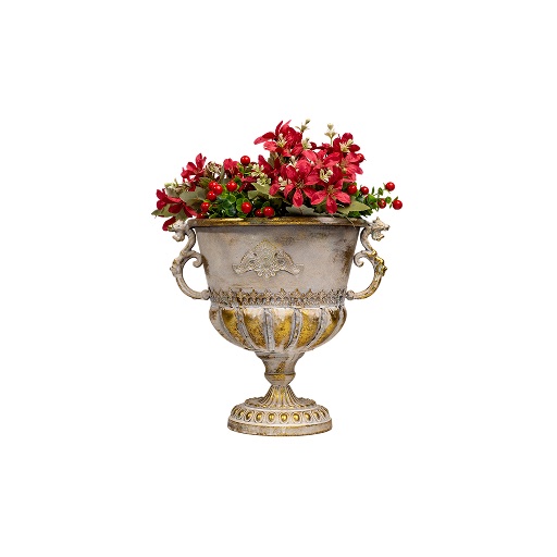 Renaissance Gilded Pedestal Urn