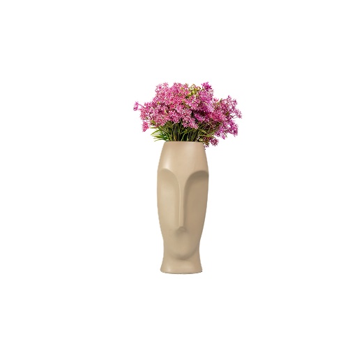 Minimalist Sculptural Face Vase