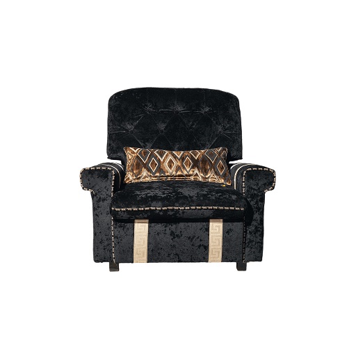 Midnight Velvet Tufted Couch Set