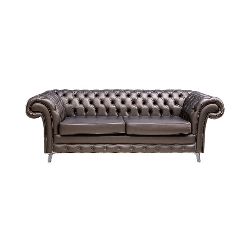 Graphite Metallic Chesterfield Sofa