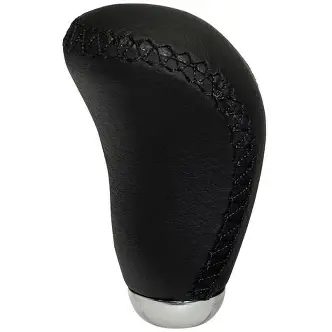 Universal gear knob M-8 - Black leather