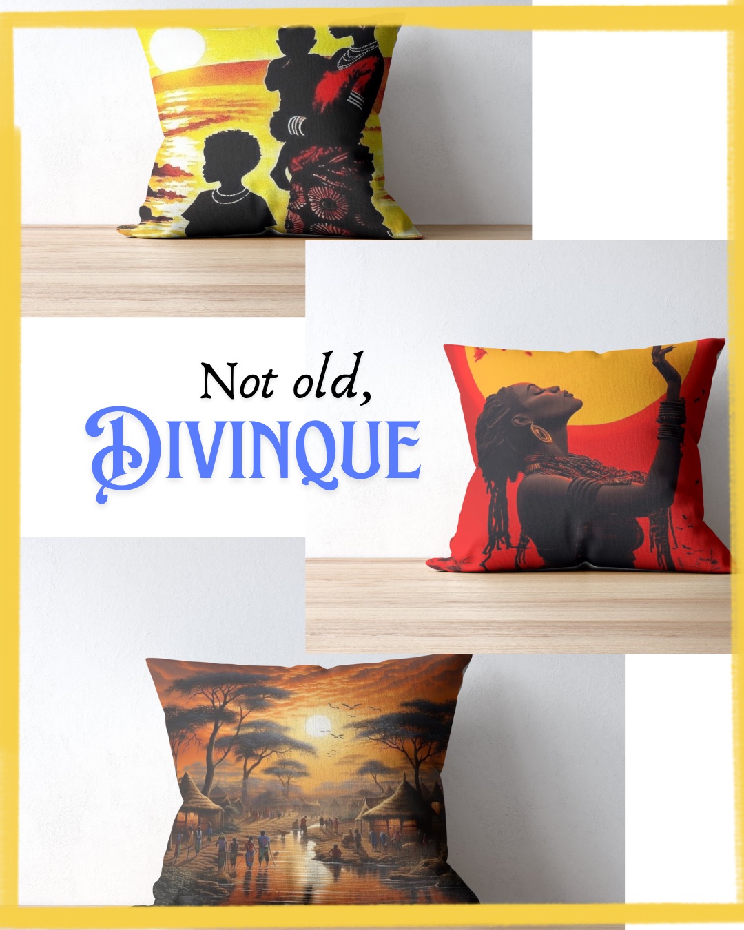 Cotton cushions with African print covers thumbnail 2
