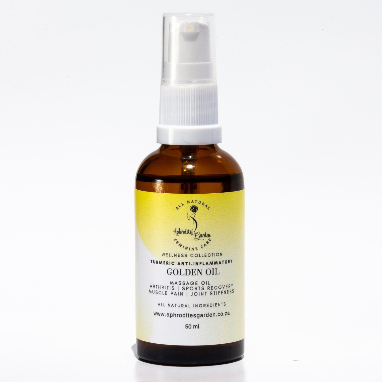 Golden Oil Turmeric Massage Oil | Warming Botanical Massage Oil for Muscles & Joints
