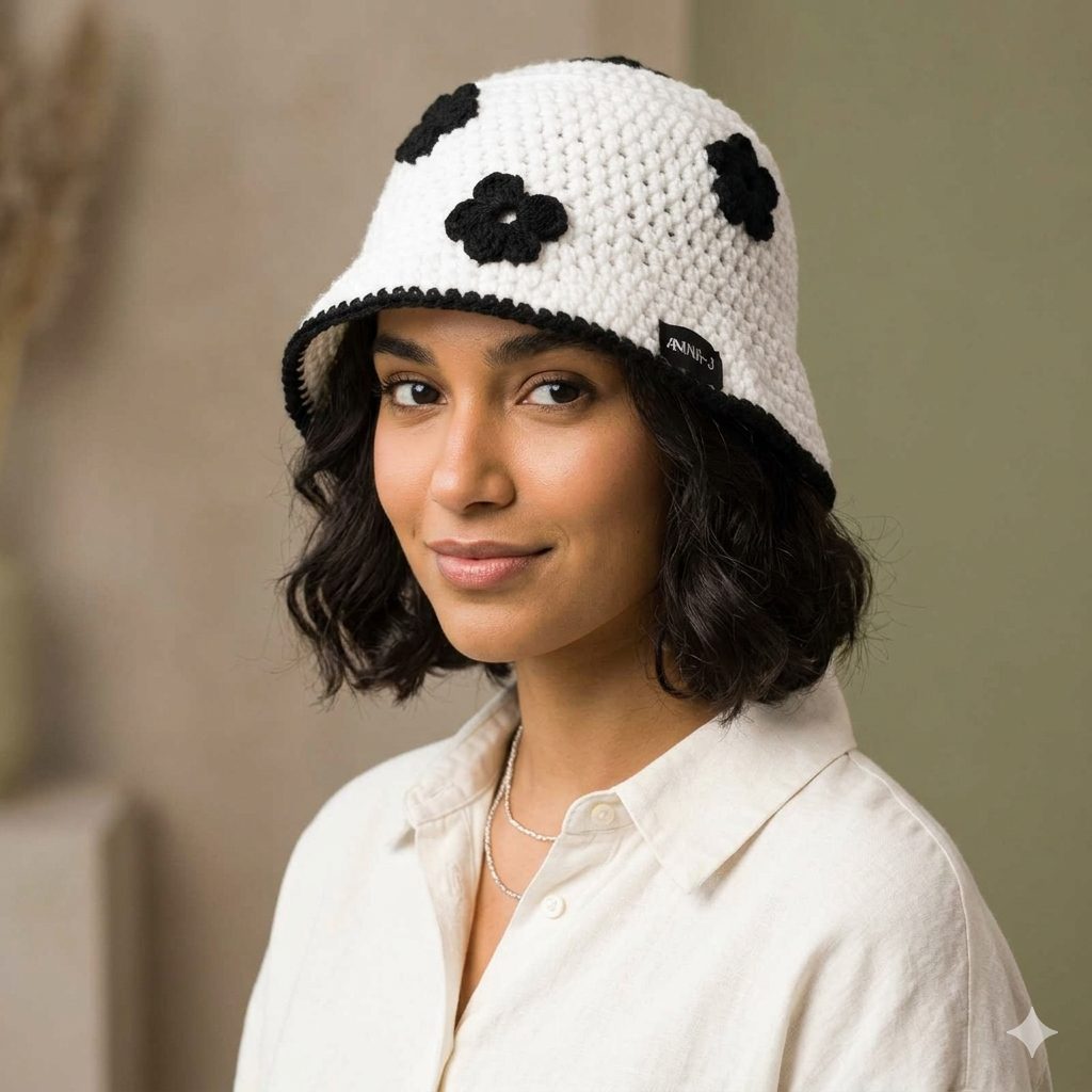 Flower Bucket Hat Crochet thumbnail 2