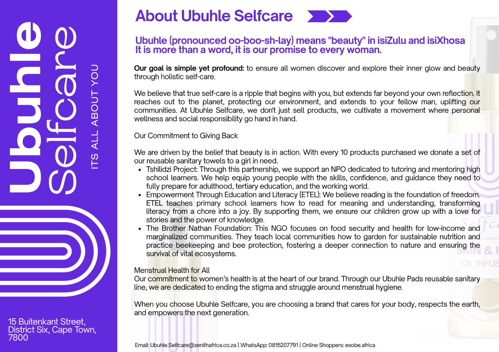 Ubuhle Selfcare Face Toner - with Kojic Acid  thumbnail 6