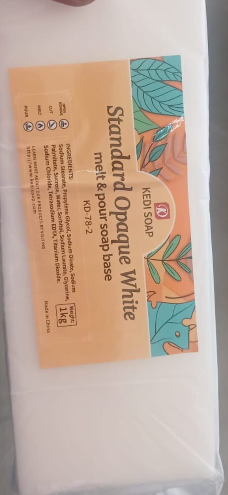 Standard opaque white soap