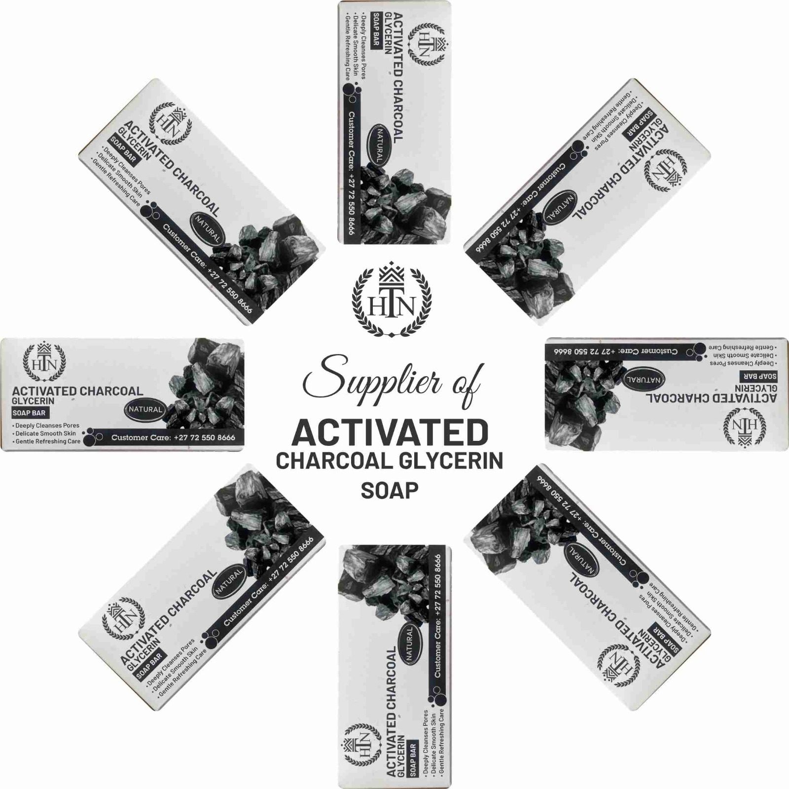 Activated Charcoal Glycerin Soap Bar Natural