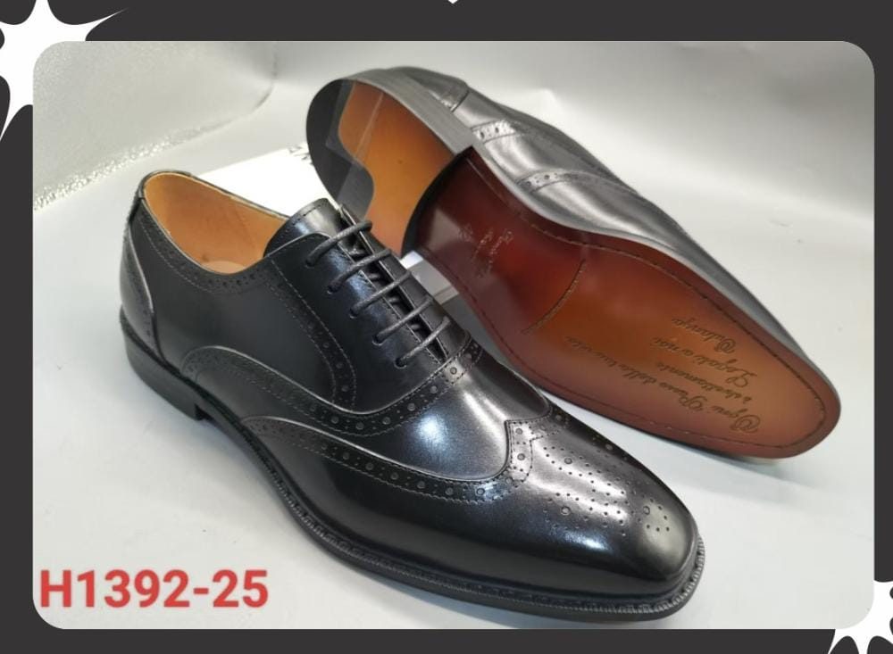 Men' executive Shoes - black Oxford brogues 