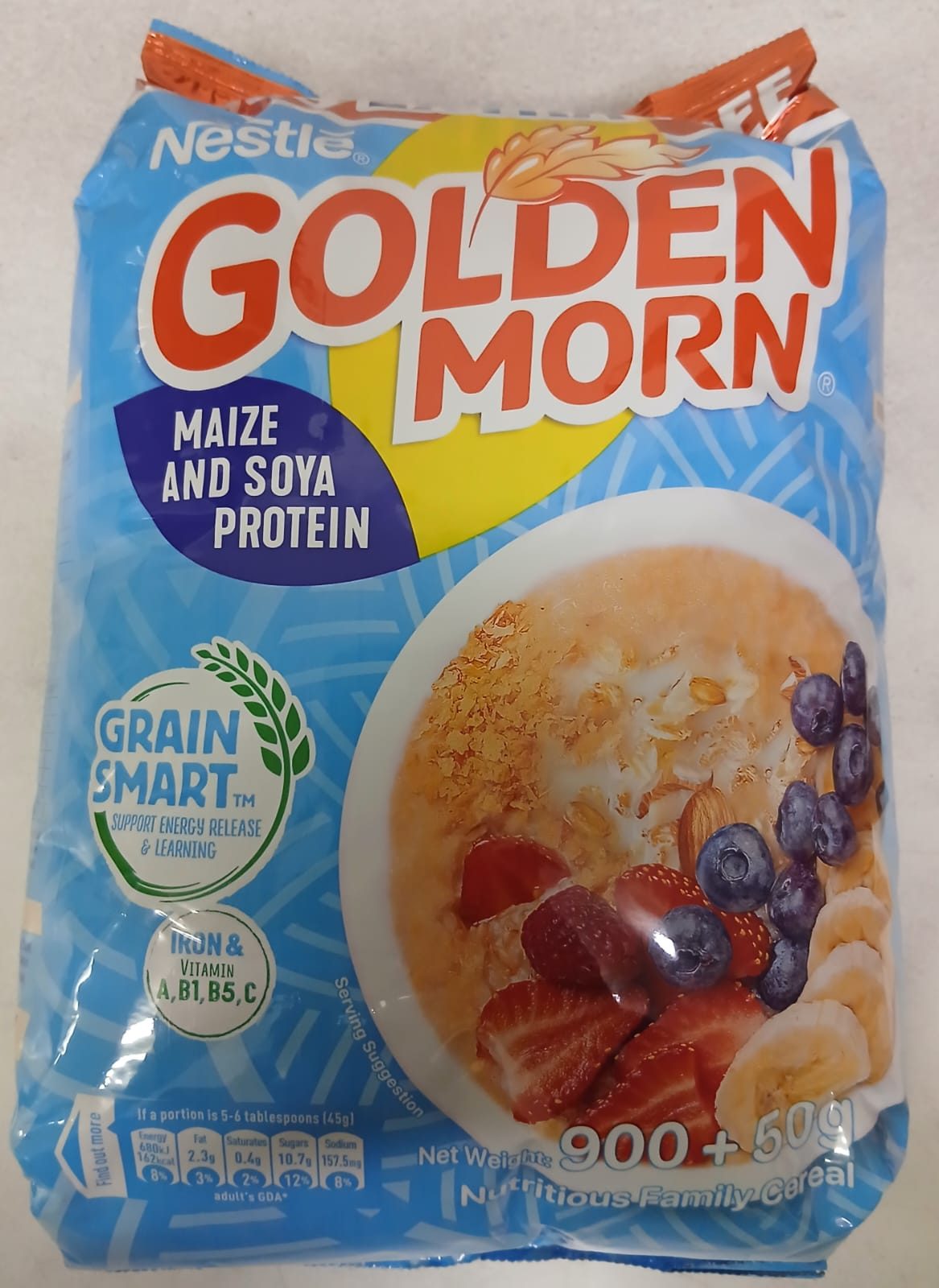 Golden Morn Goodness of maize and soya protein