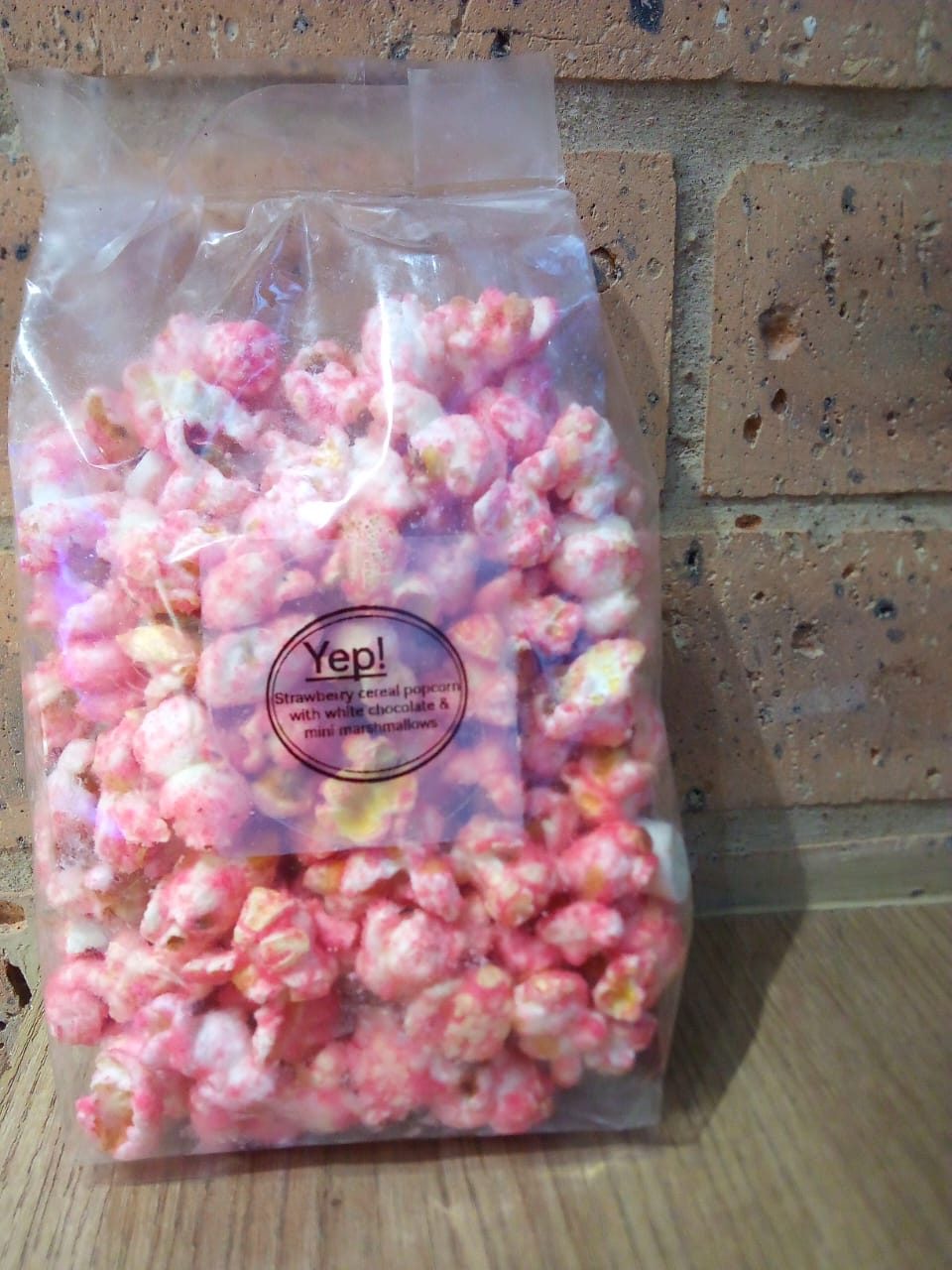 Yep! Strawberry cereal flavoured popcorn 