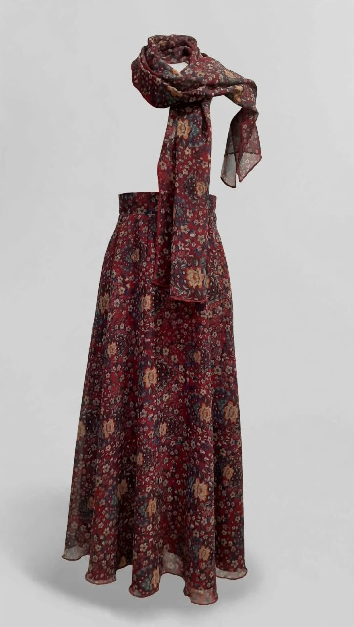 Printed Chiffon skirt  thumbnail 2
