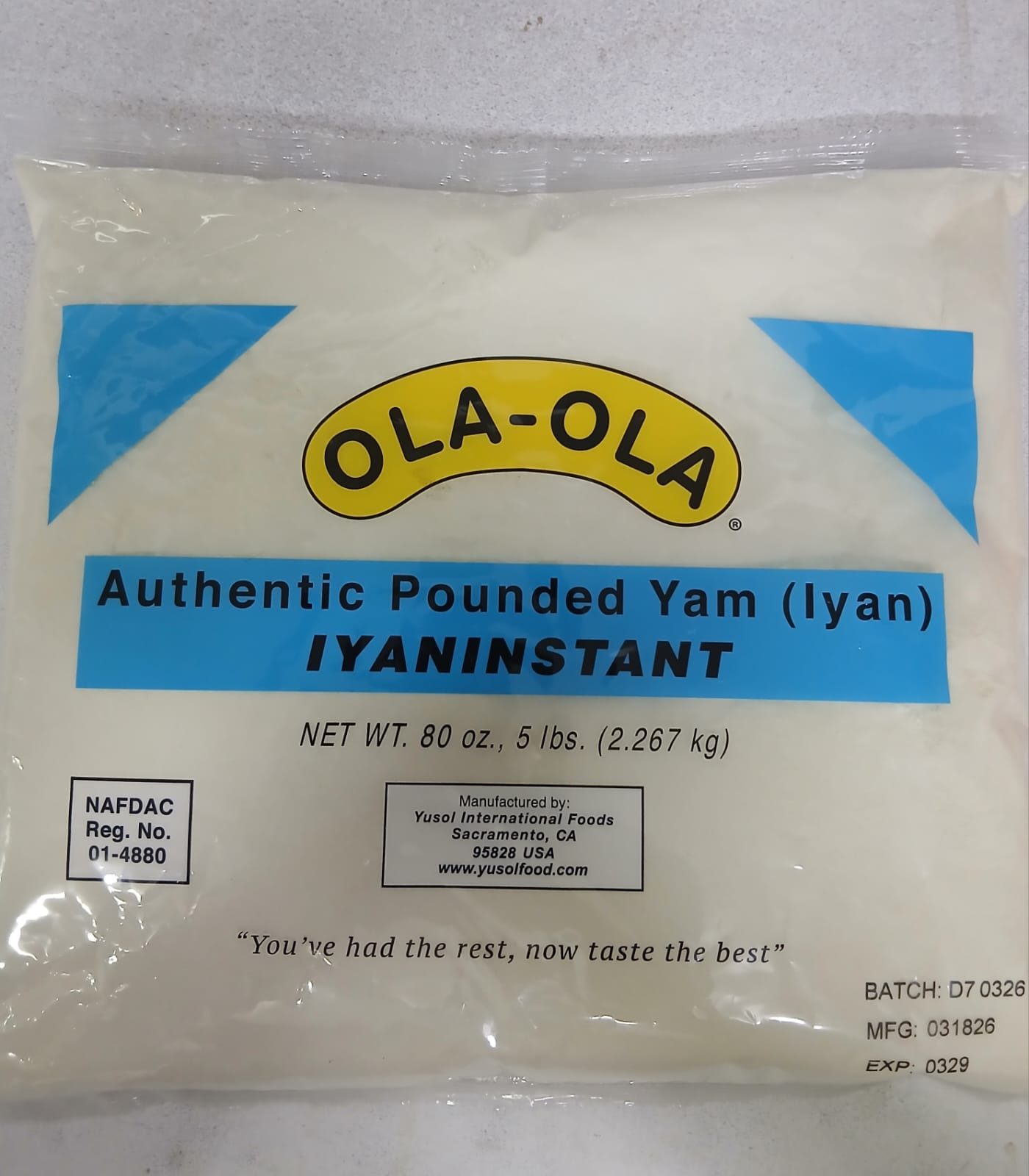 OLAOLA Poundo yam flour 2,2kg