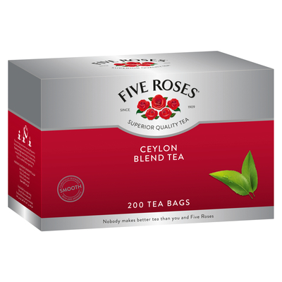 Five Roses Ceylon Blend Tea 200 Tagless Teabags