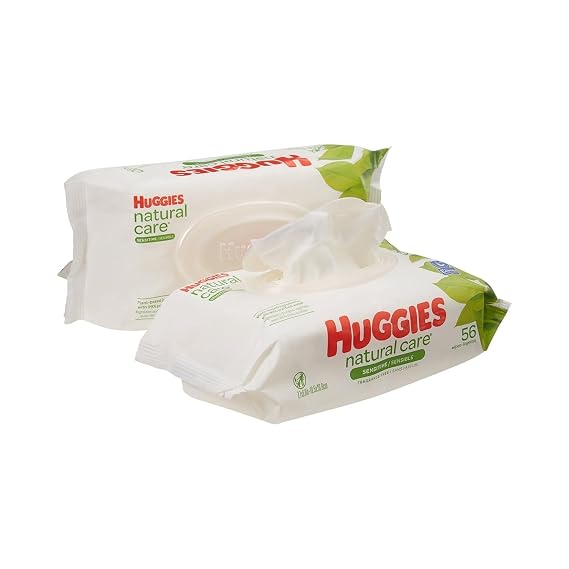 Huggies Pure Fragrance Free Baby Wipes 56 Pack