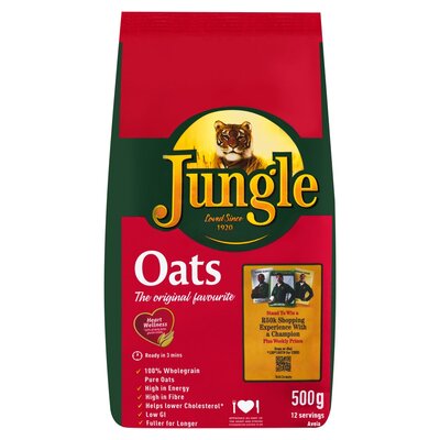 Jungle Instant Oats Assorted Flavours 10x50g Sachets