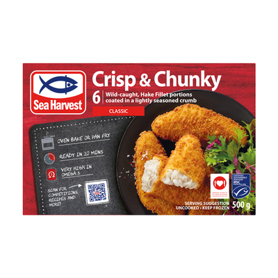 Sea Harvest Crisp & Chunky Hake Fillets 500g