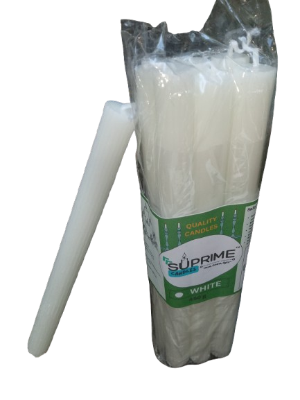 Households Suprime Quality Candles WHITE 450g